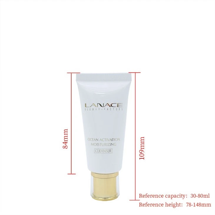 30mm Acrylic Trapezoid Cap Cosmetic Tube For Facial Cleanser price