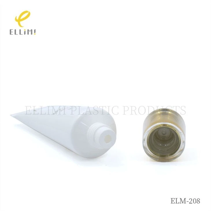 30mm Acrylic Trapezoid Cap Cosmetic Tube For Facial Cleanser suppliers
