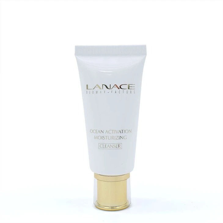 30mm Acrylic Trapezoid Cap Cosmetic Tube For Facial Cleanser