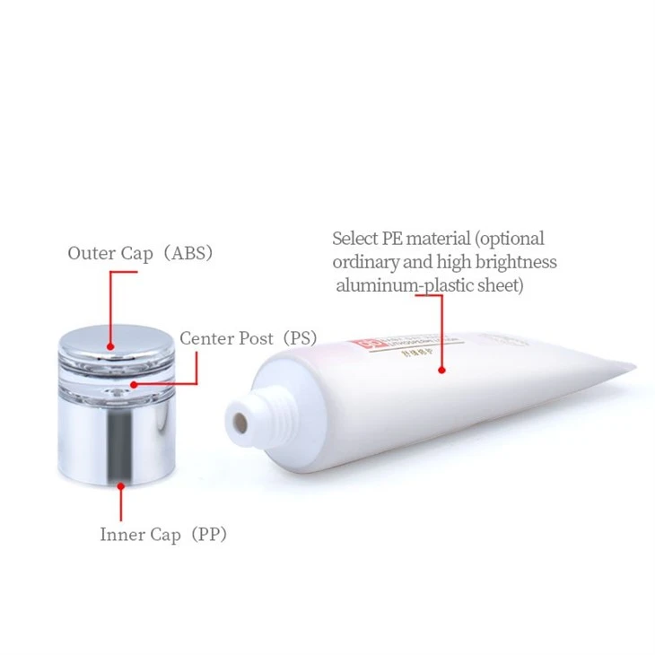 30mm High Droplet Cap Cosmetic Tube For Repair Cream high quality