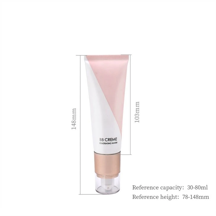 30mm Long-Side Flangeless Pump Cosmetic Tube For BB Cream price