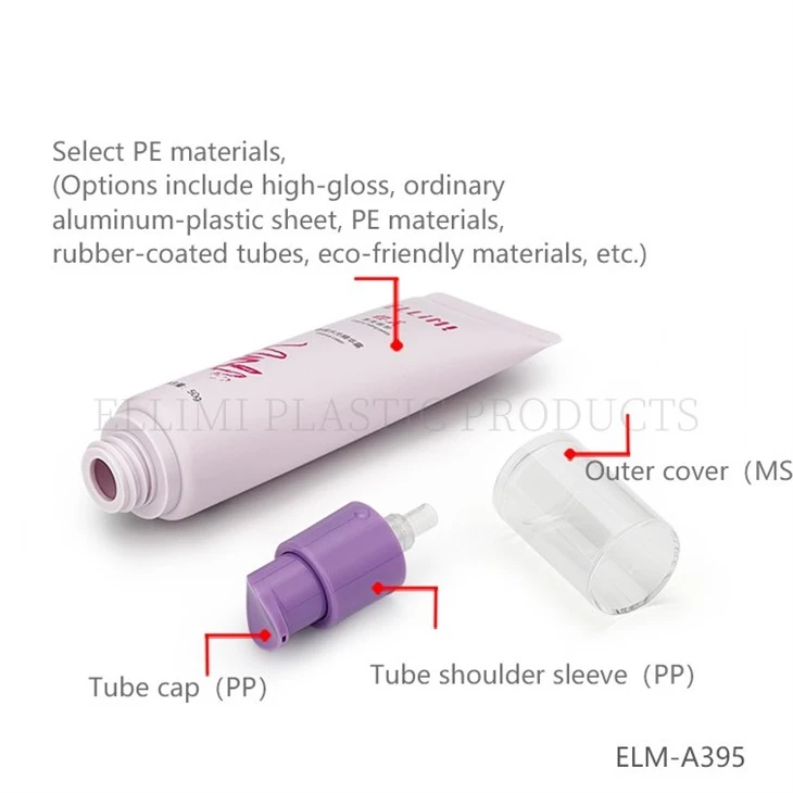 30mm Threaded Flanged Pump Head For Flexible Tube For Face Cream high quality