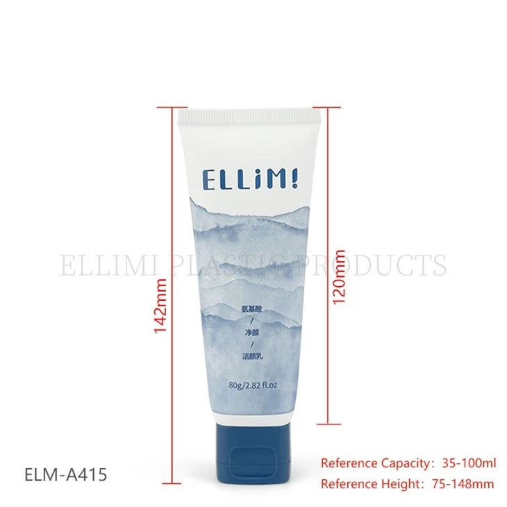 35-spec Low-profile Square Flip-top Lid Flexible Tube For Facial Cleanser price