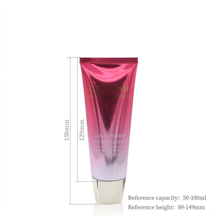35ml Round Square Cap Soft Cosmetic Tubes For Facial Cleanser price