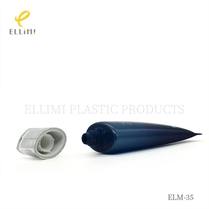 35mm Acrylic Diamond-Pattern Flat Cap Tube For Facial Cleanser
