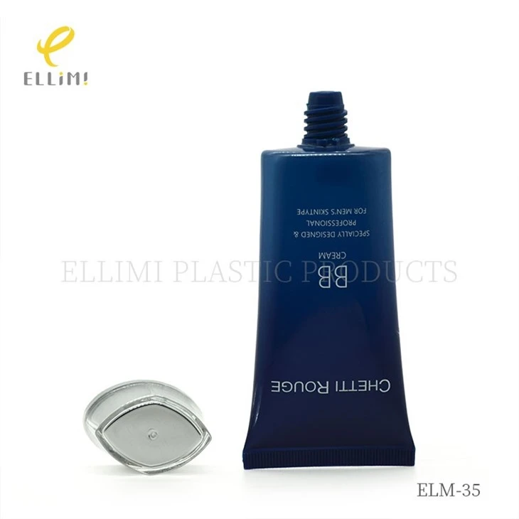 35mm Acrylic Diamond-Pattern Flat Cap Tube For Facial Cleanser