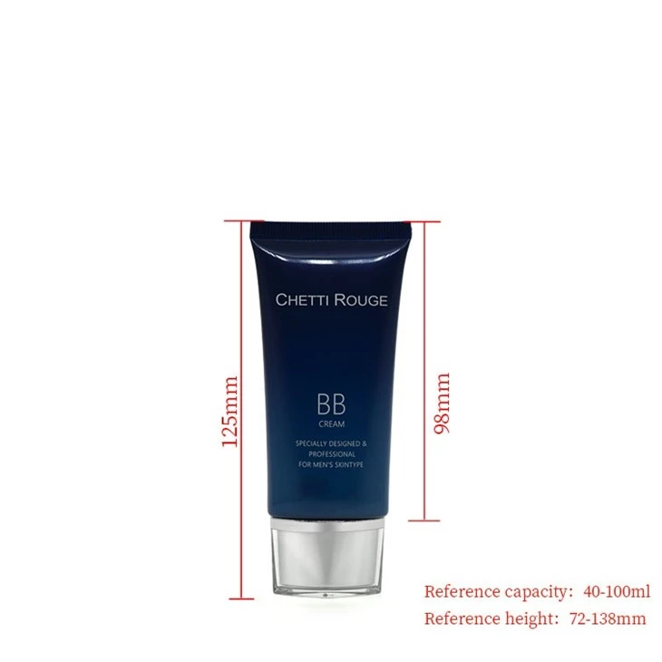 35mm Acrylic Diamond-Pattern Flat Cap Tube For Facial Cleanser
