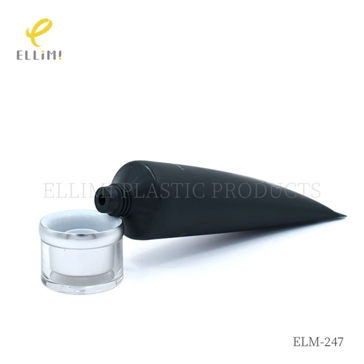 35mm Acrylic Drum-Edge Twist Cap Soft Cosmetic Tubes For Moisturizing Lotion factory