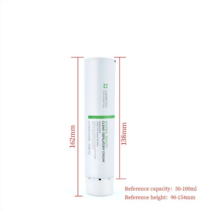 35mm Flat-Top Smooth Cap Tube For Facial Cleanser