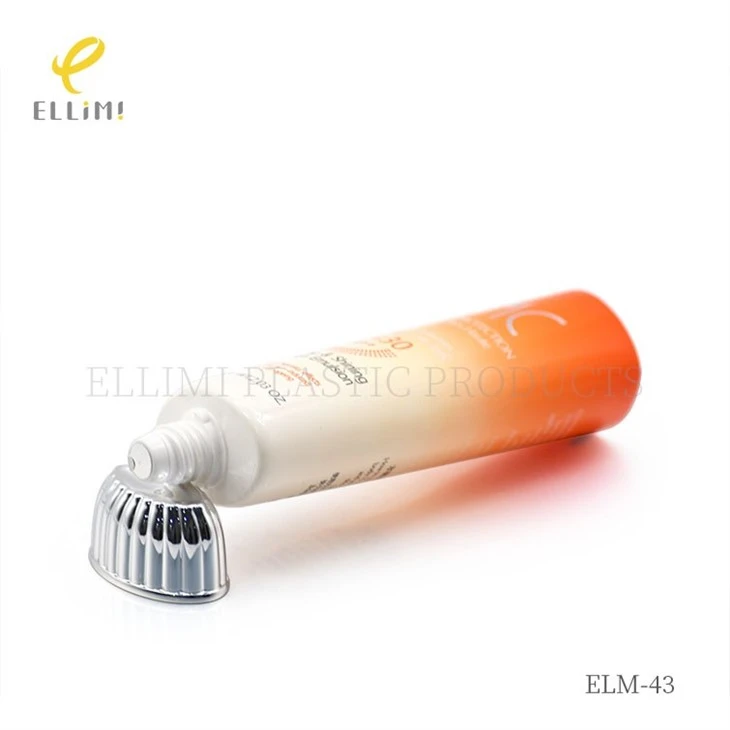 35mm Striped High-Shoulder Cap Tube For Sunscreen
