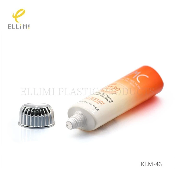 35mm Striped High-Shoulder Cap Tube For Sunscreen