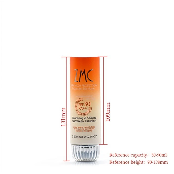 35mm Striped High-Shoulder Cap Tube For Sunscreen