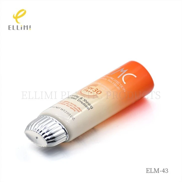 35mm Striped High-Shoulder Cap Tube For Sunscreen