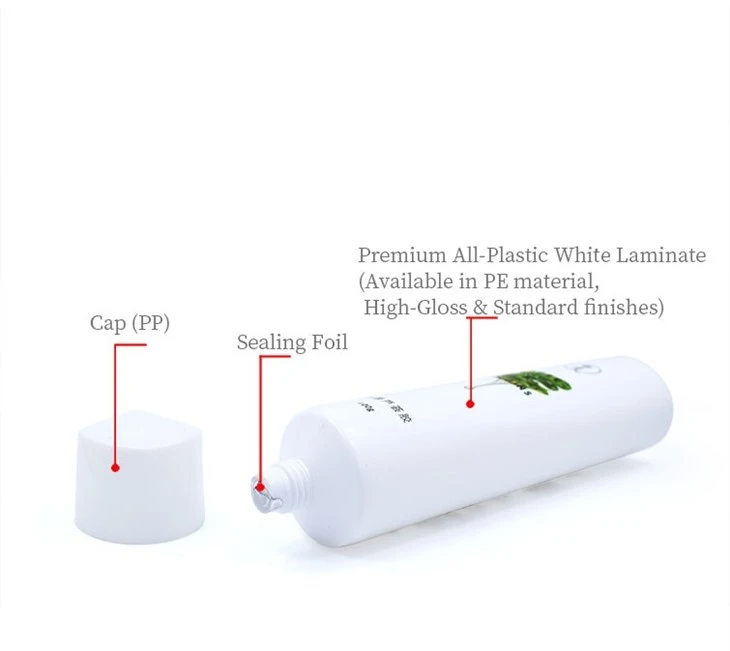40ml Square-Round Cap Cosmetic Tube For Gel-Based Productsm high quality