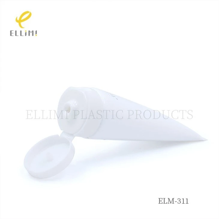 40ml Straight Flip-Top Cosmetic Tube For Facial Cleansers factory
