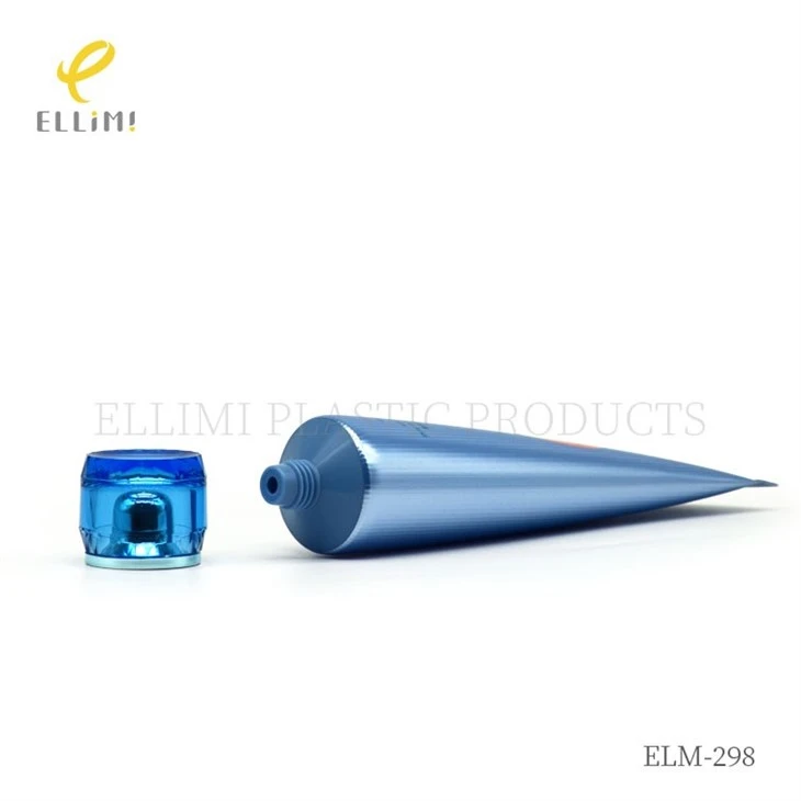 40mm Acrylic Drum-Waist Cap Cosmetic Tube For Facial Cleanser factory