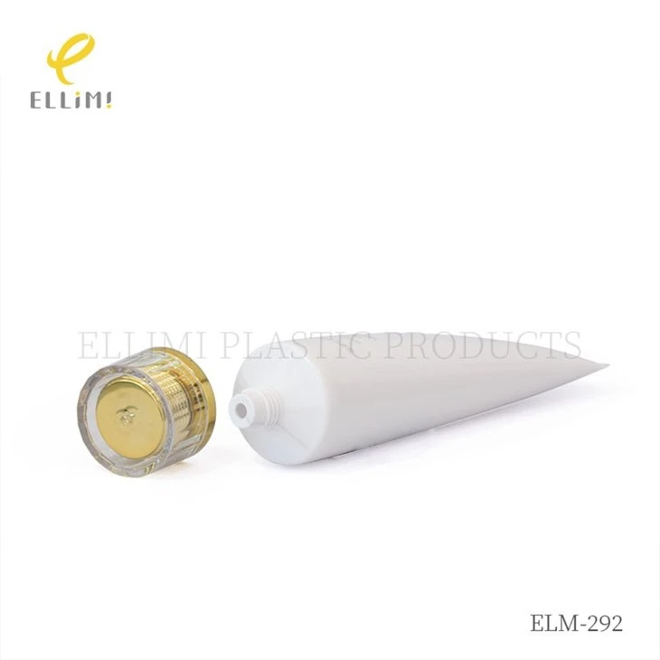 40mm Acrylic Flat-Edge Horizontal-Grooved Screw-Cap Soft Cosmetic Tube factory