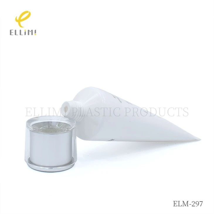 40mm Acrylic Trapezoid Cap Cosmetic Tube For Moisturizing Lotion factory