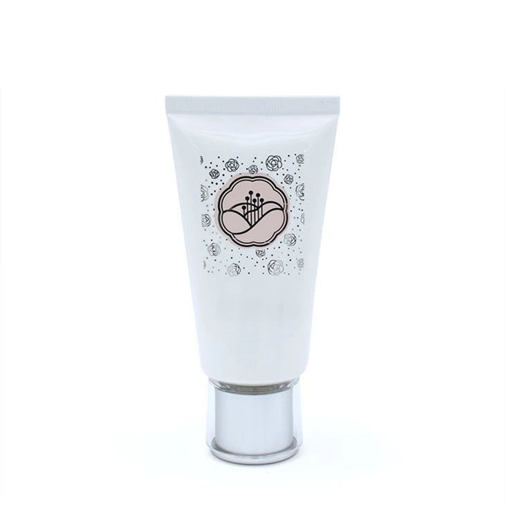 40mm Acrylic Trapezoid Cap Cosmetic Tube For Moisturizing Lotion