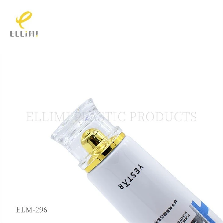 40mm Acrylic Waist-Reduction Cap Cosmetic Tube For Hair Treatment Cream factory