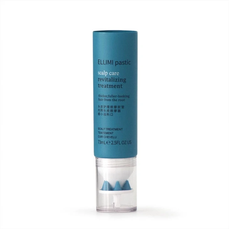 40mm Cosmetic Tube With Silicone Comb Cap For Scalp Massage