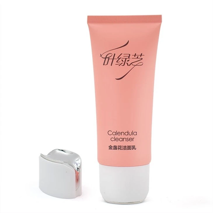 40mm Lip-Shaped Flat Cap Tube For Cleanser