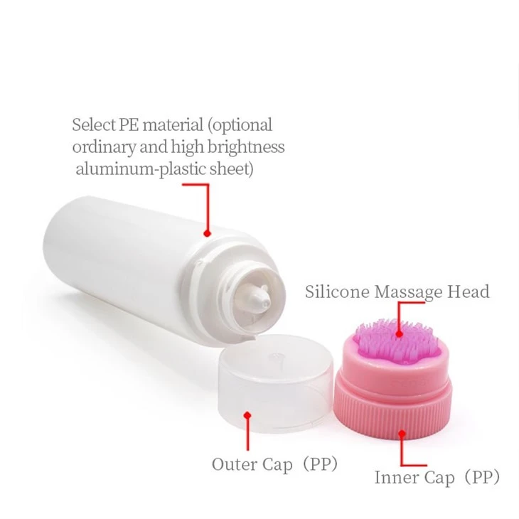 40mm Plum Blossom Brush Head Cosmetic Tube high quality