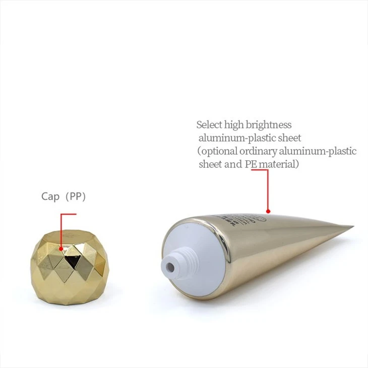 40mm Spherical Diamond-Facet Cap Cosmetic Tube For Massage Cream high quality