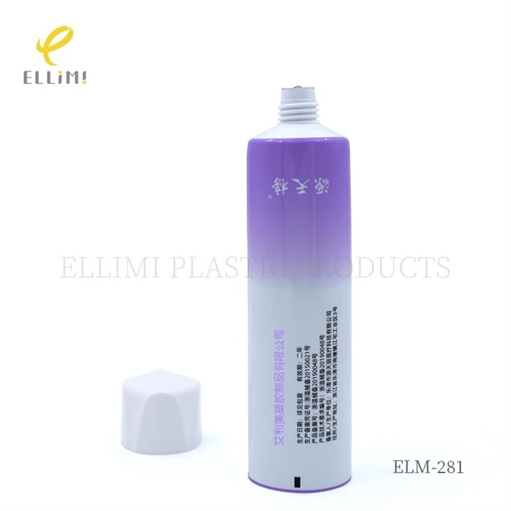 40mm Square Cap Cosmetic Tube For Facial Cleanser factory