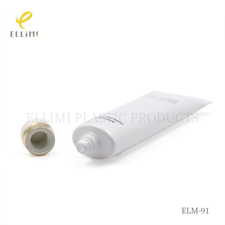 40mm Stepped Cap Cosmetic Tube With 5.0mm Flat-Opening Insert For Facial Cleanser suppliers