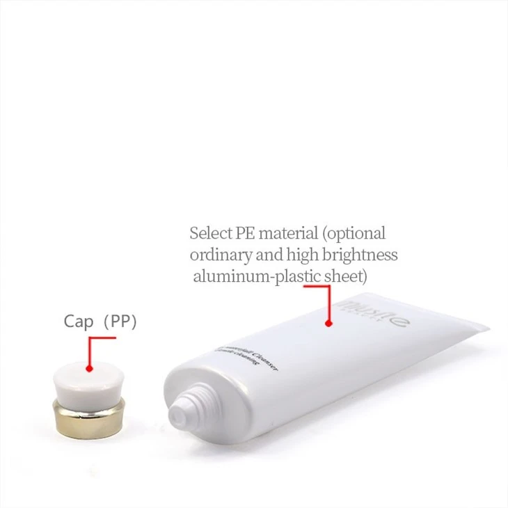 40mm Stepped Cap Cosmetic Tube With 5.0mm Flat-Opening Insert For Facial Cleanser best