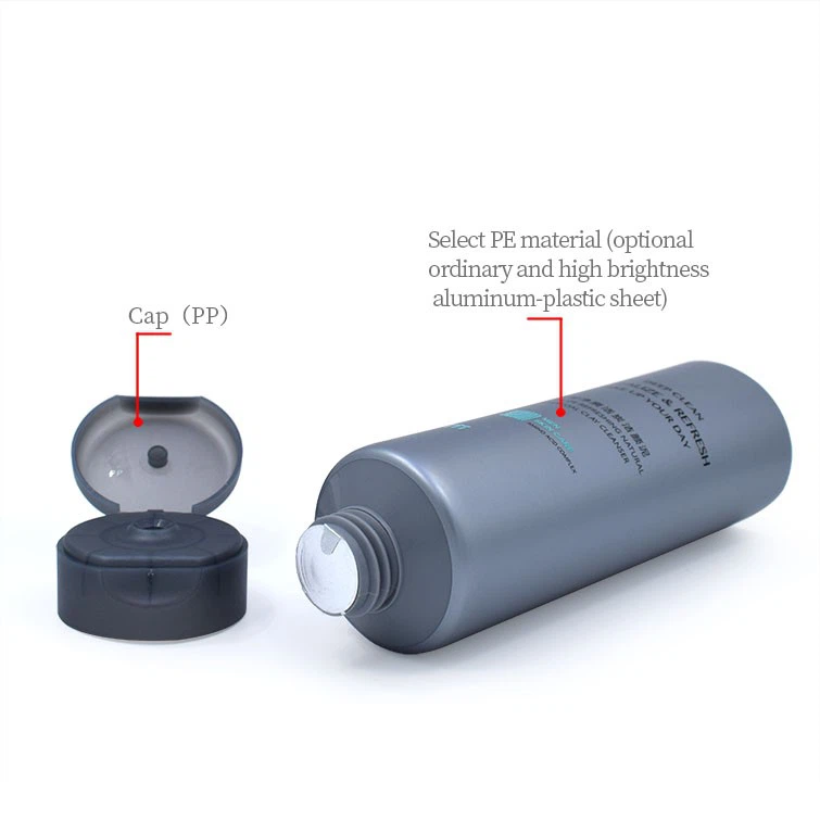 45ml Straight Flip-Top Cosmetic Tube For Massage Cream high quality