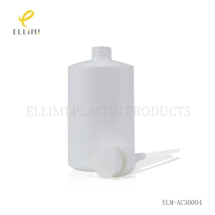 500ml PE Plastic Cosmetic Packaging Containers With Pump Bottle For Skincare Serum Oil Custom Color Logo UV/Silk Screen Printing best