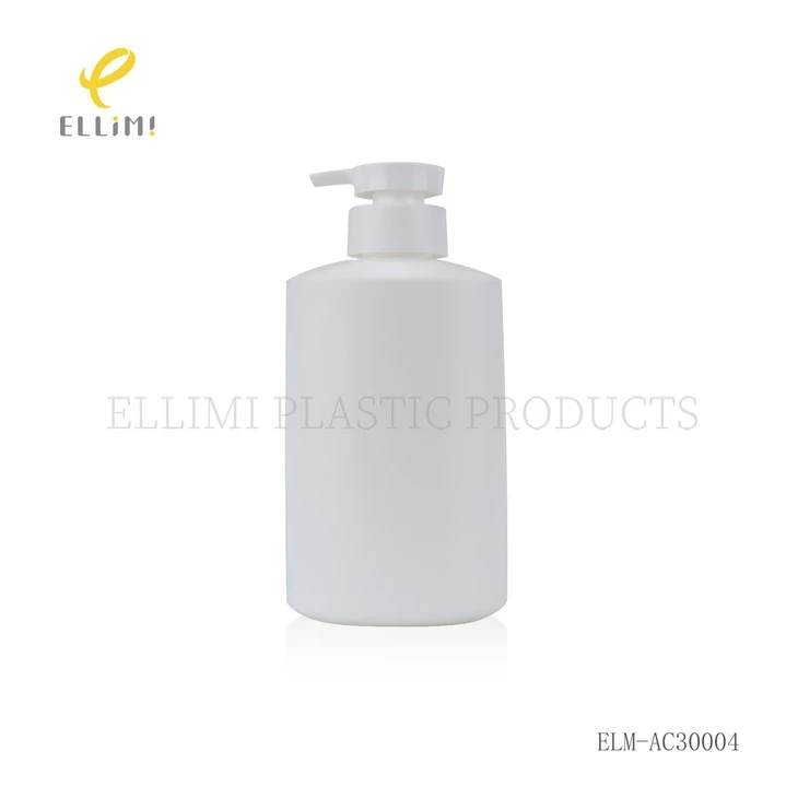 500ml PE Plastic Cosmetic Packaging Containers With Pump Bottle For Skincare Serum Oil Custom Color Logo UV/Silk Screen Printing suppliers