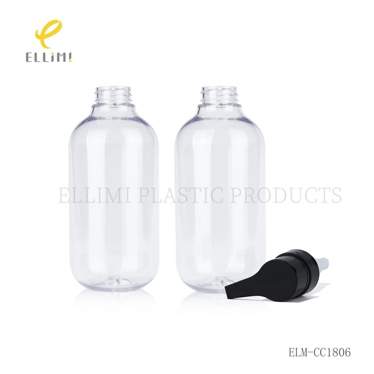 500ML PET Cylinder Shape Empty Cosmetic Bottle For Lotion Serum Skincare Cream suppliers