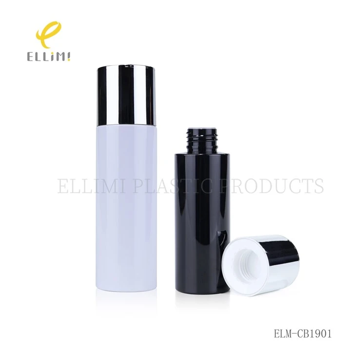 75ML 120ML PET Cylinder Shape Empty Cosmetic Bottle For Lotion Serum Skincare Cream suppliers