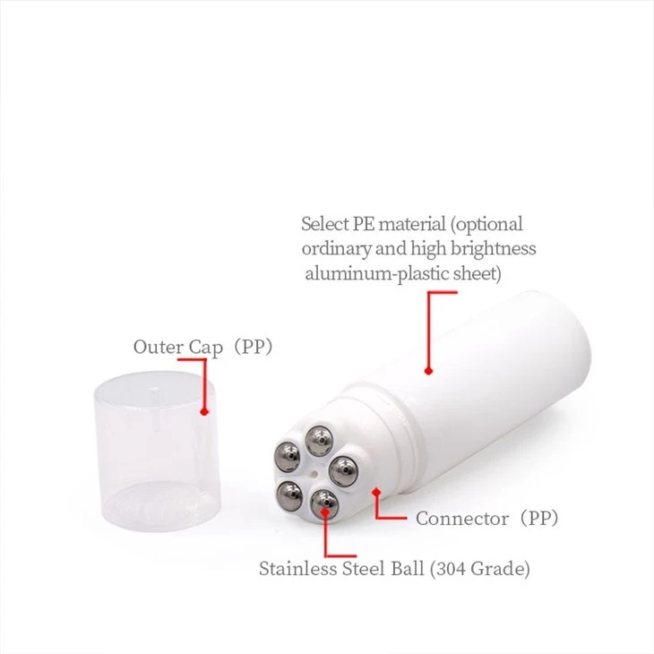 50mm Silicone Brush Face Wash Cosmetic Tube - Refillable Plastic Cosmetic high quality