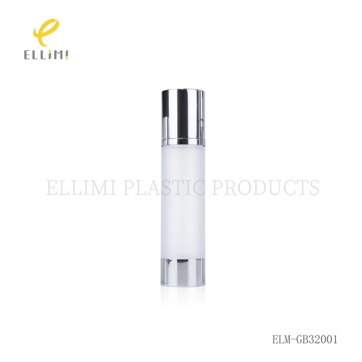 Airless Pump Bottles With Aluminum Cap, AS Clear Body & PP Inner For Skincare price