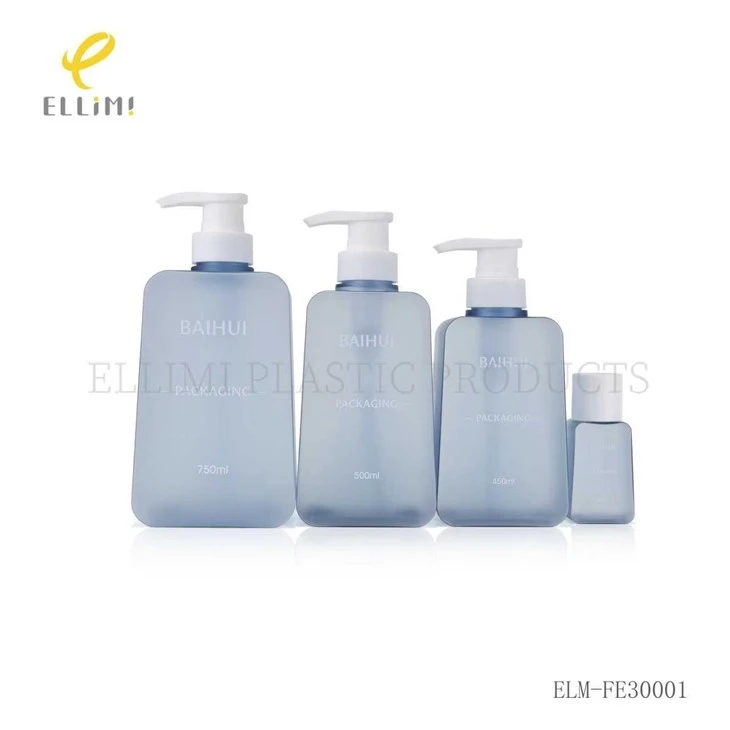 Custom Logo Frosted PETG Pump Bottles For Skincare Haircare Packaging Wholesale price