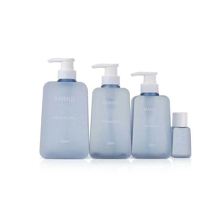 Custom Logo Frosted PETG Pump Bottles For Skincare Haircare Packaging Wholesale factory