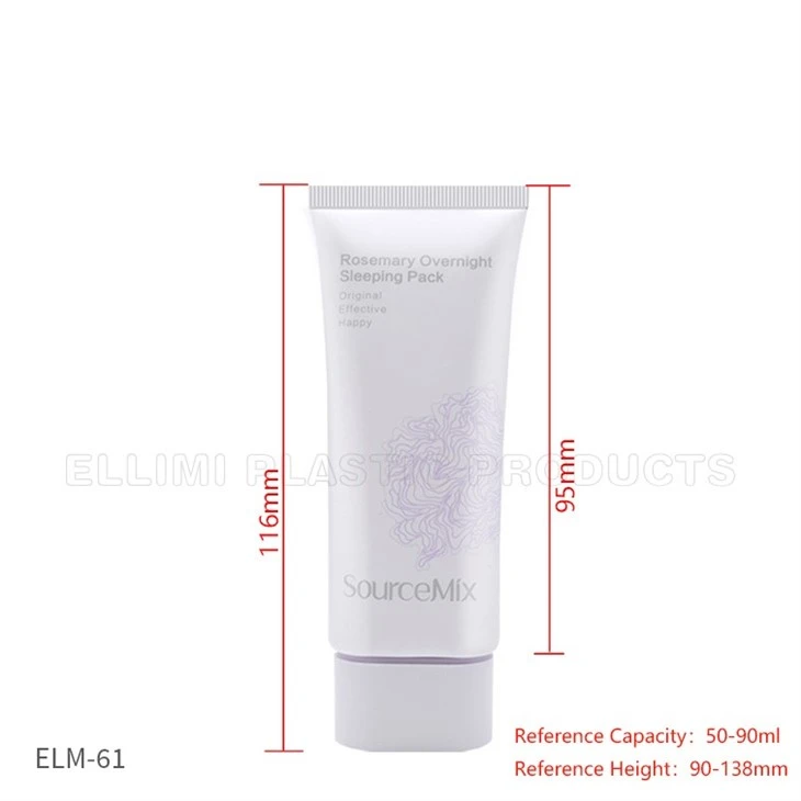 Double Layer Long Oval Flat Cover Tube