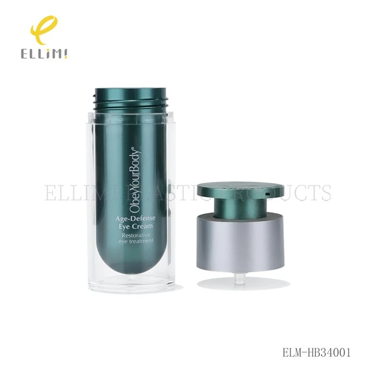 Double-Wall Acrylic Airless Pump Bottle With Gradient/Solid Color Inner Bottle high quality