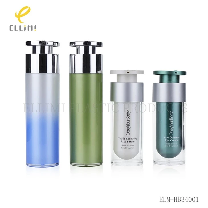 Double-Wall Acrylic Airless Pump Bottle With Gradient/Solid Color Inner Bottle suppliers