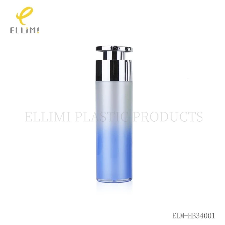 Double-Wall Acrylic Airless Pump Bottle With Gradient/Solid Color Inner Bottle factory