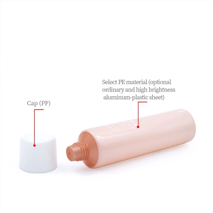 30mm Square-Round Cap Cosmetic Tube For Aloe Vera Gel factory
