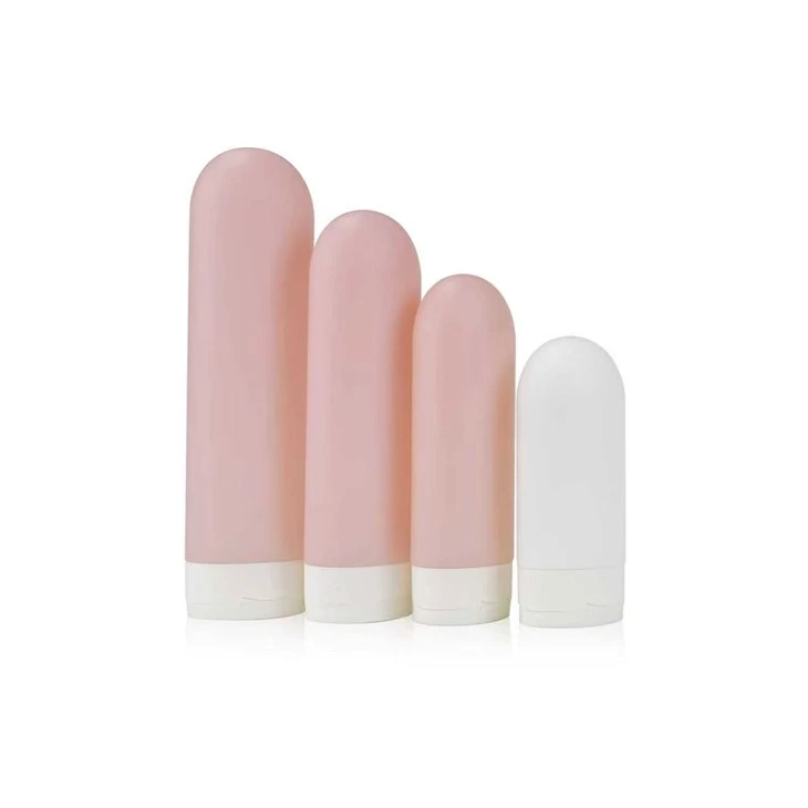 PE Plastic Bullet Shape Squeeze Bottles With Flip Top Cap For Skincare