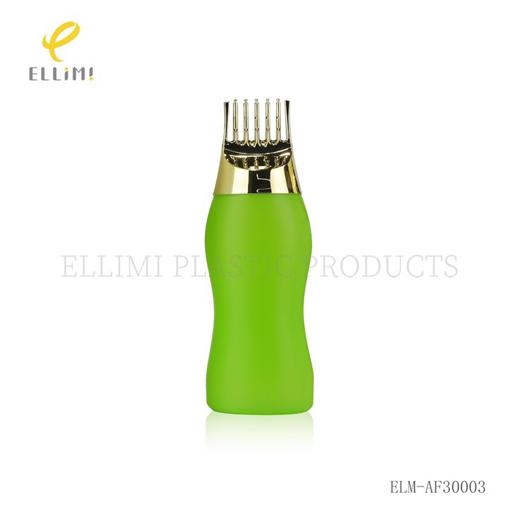PE Plastic Root Comb Applicator Bottles, Hair Oil Applicator Bottles With Comb Cap For Scalp Care high quality