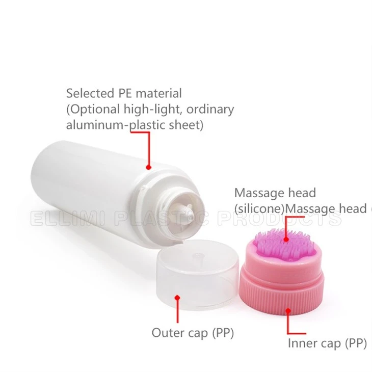 Plum Blossom Shaped Brush Head Tube For Cleasing Milk