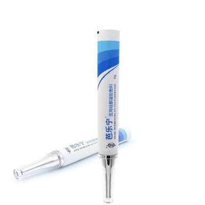 19mm Acrylic Long Flared Cap Cosmetic Tube For Serums