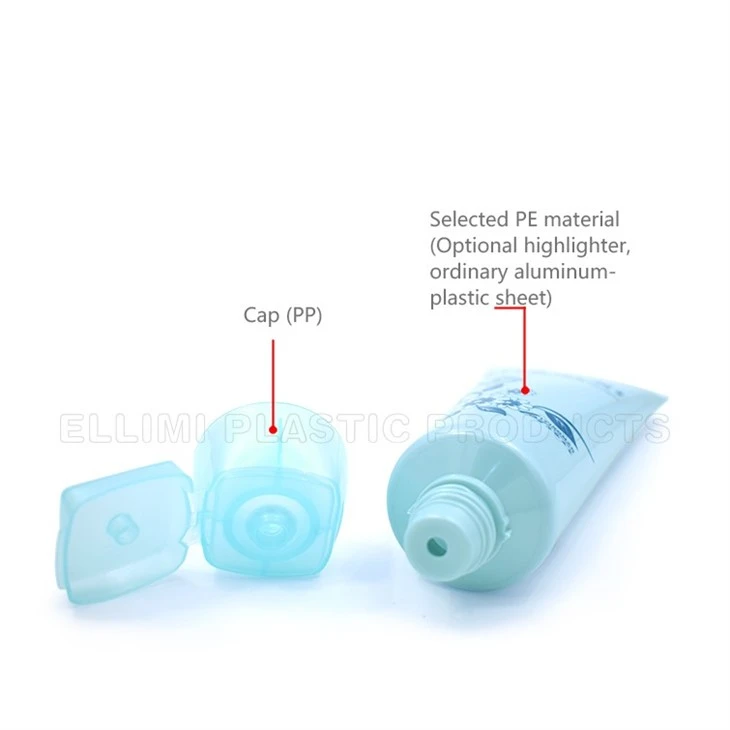 Square And Round Flip-top Tubes Are Used For Various Facial Cleansing Products